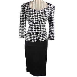 Women Office Fake Two Piece Bodycon Dress